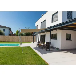 Viereck-Segel Cannes 5 x 5 m taupe