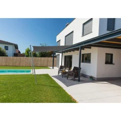 Viereck-Segel Cannes 4 x 4 m anthrazit