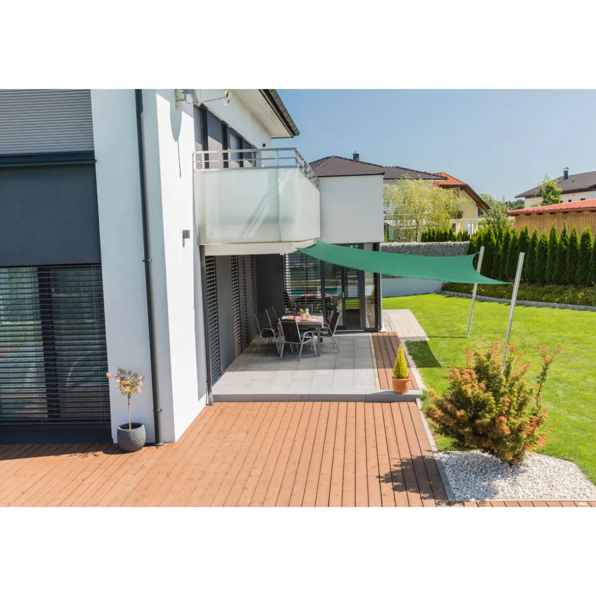 Vierec-Segel Capri 5 x 5 m olive