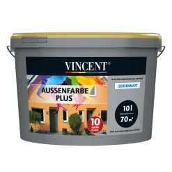 Vincent Fassadenfarbe Außenfarbe Plus Mix It 10 l