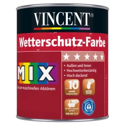 Vincent Holzschutz Wetterschutzfarbe Mix It seidenmatt 0,75 l