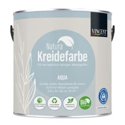 Vincent Natura Kreidefarbe Aqua matt 2,5 L