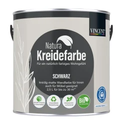 Vincent Natura Kreidefarbe Schwarz matt 2,5 L