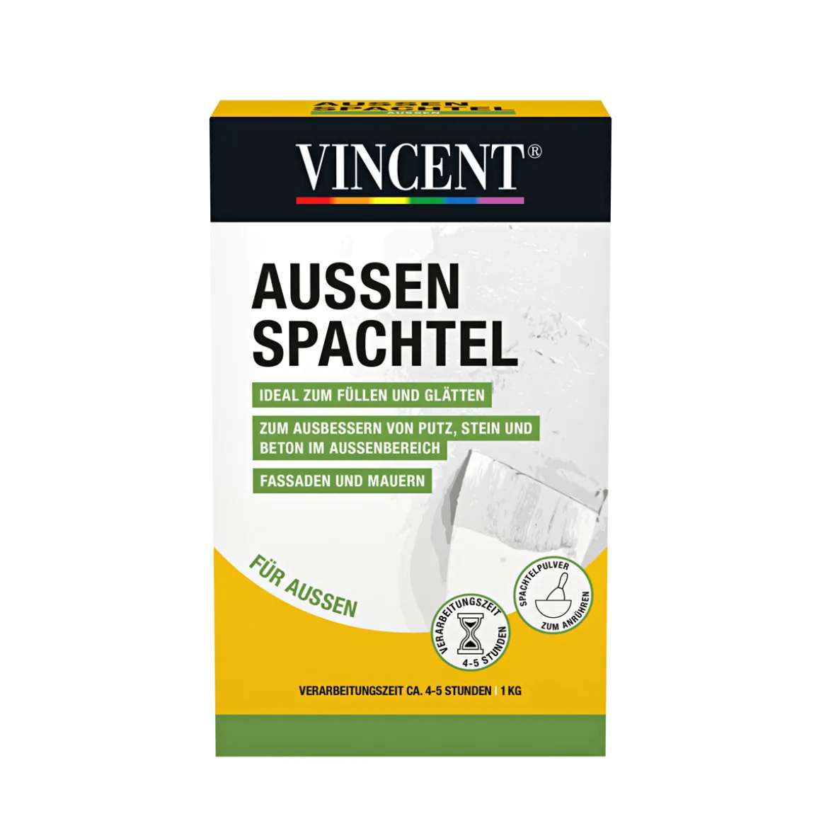 Vincent Füllspachtel aussen 1 kg