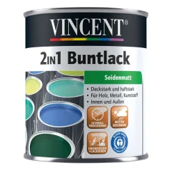 Vincent 2in1 Buntlack Nussbraun seidenmatt 750 ml