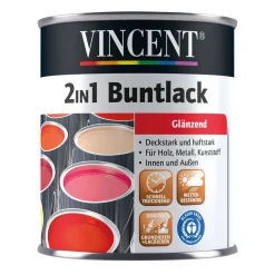 Vincent 2in1 Buntlack Purpurrot glänzend 375 ml