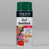 Vincent 2in1 Buntlack Spray Moosgrün glänzend 0,4 L