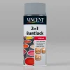 Vincent 2in1 Buntlack Spray Silbergrau glänzend 0,15 L