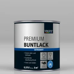 Vincent Premium Buntlack grau metallic extramatt 375 ml