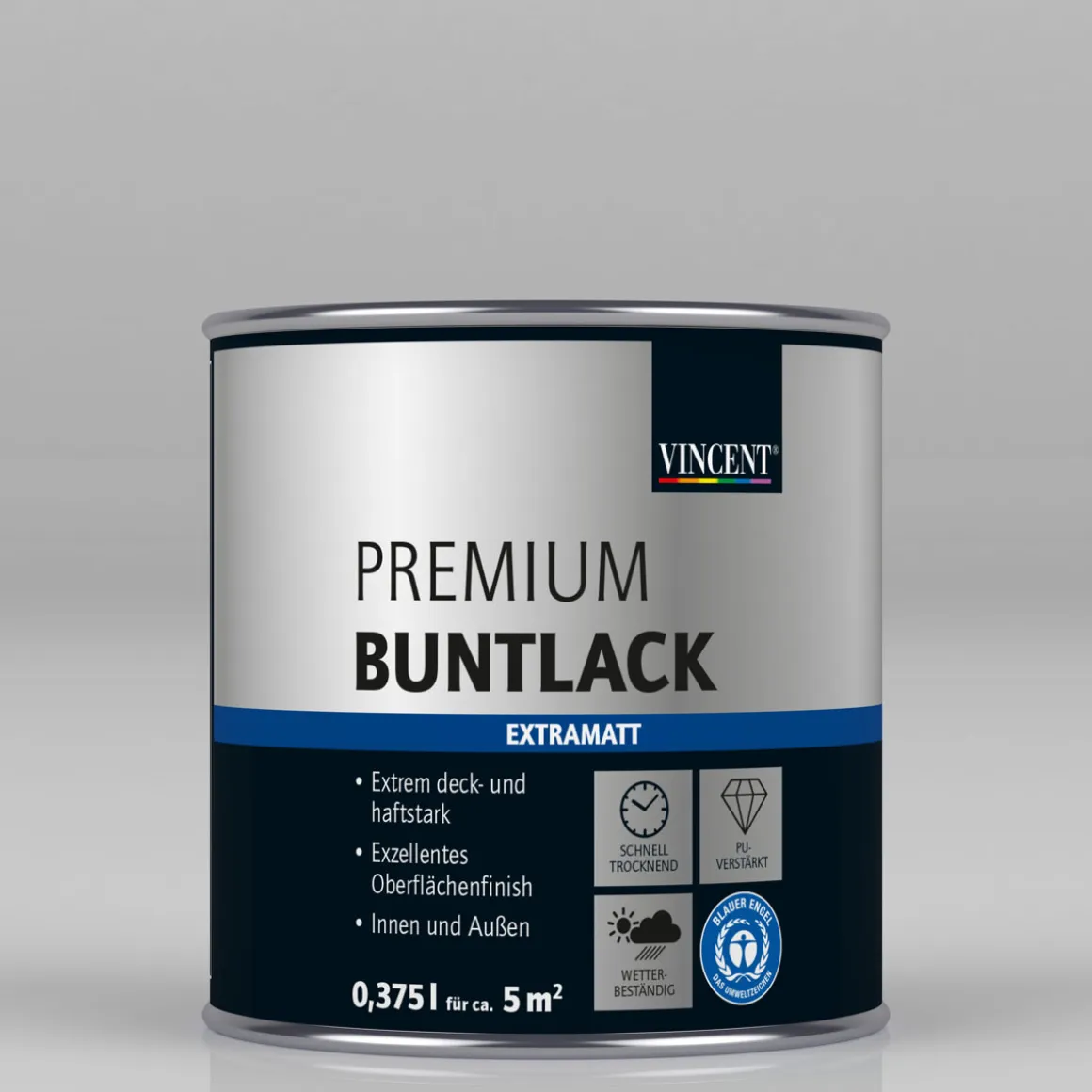 Vincent Premium Buntlack RAL 6002 Laubgrün extramatt 375 ml