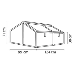 Vitavia Frühbeet Zola ESG alu