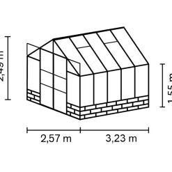 Vitavia Gewächshaus Cassandra 8300 8,3m² sand