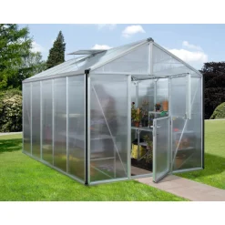 Vitavia Gewächshaus Zeus 10000 ESG 10m² 10 mm Hohlkammerplatte schwarz