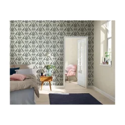 Vliestapete 10,05x0,53 m Creme silber