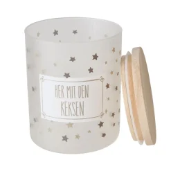 Vorratsglas Risor sortiert 750 ml Höhe 13 cm Durchmesser 10 cm Glas lackiert