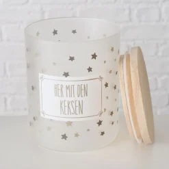 Vorratsglas Risor sortiert 750 ml Höhe 13 cm Durchmesser 10 cm Glas lackiert