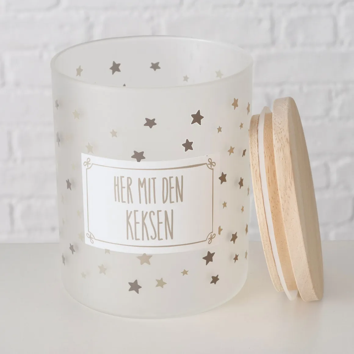 Vorratsglas Risor sortiert 750 ml Höhe 13 cm Durchmesser 10 cm Glas lackiert