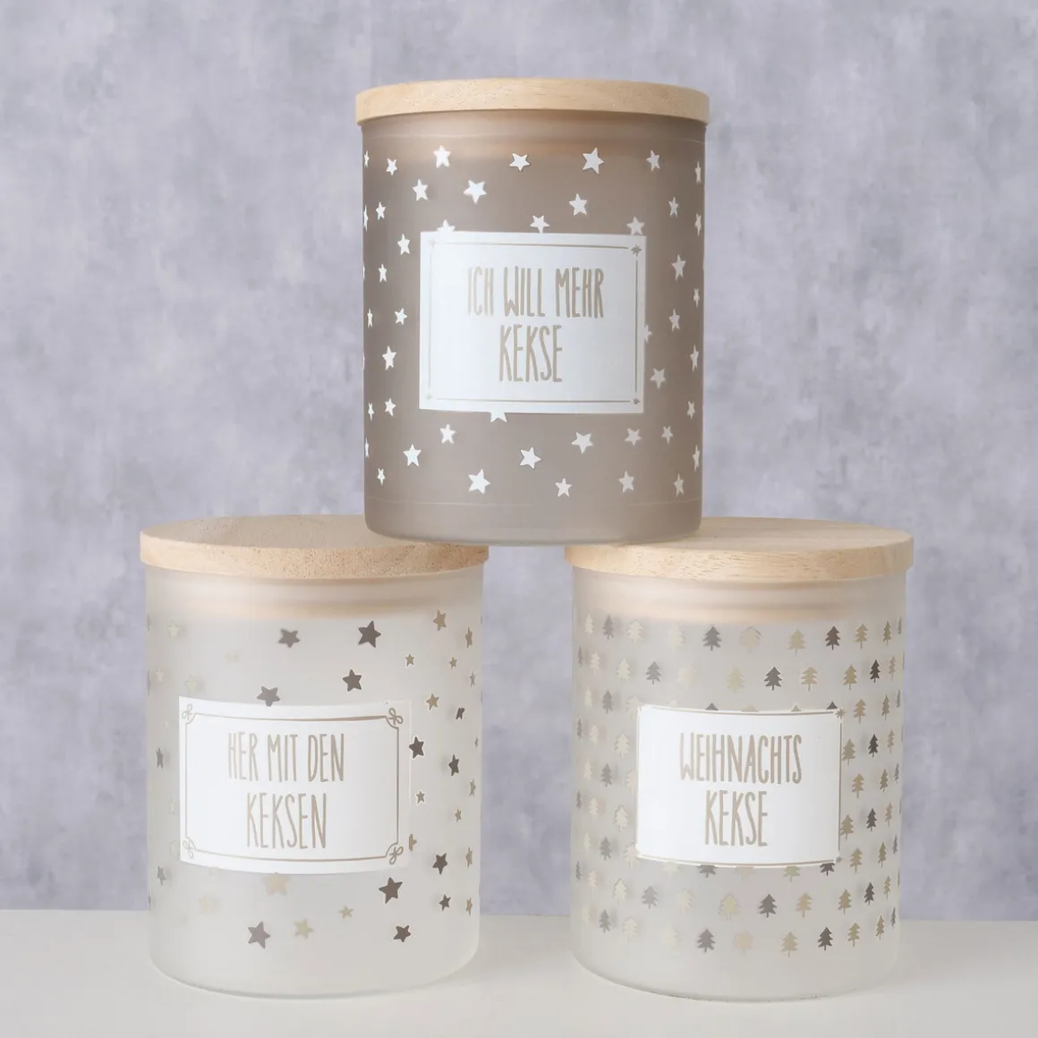 Vorratsglas Risor sortiert 750 ml Höhe 13 cm Durchmesser 10 cm Glas lackiert