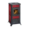 Wamsler Kaminofen Romantik Keramikbordeaux 7,5 KW, Abgasanschluss 130 mm