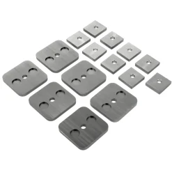 Wandabstand-Set NOVA 418 Edelstahl-Optik matt