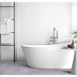 Wandfliese weiß matt 30 x 60 x 0,75 cm