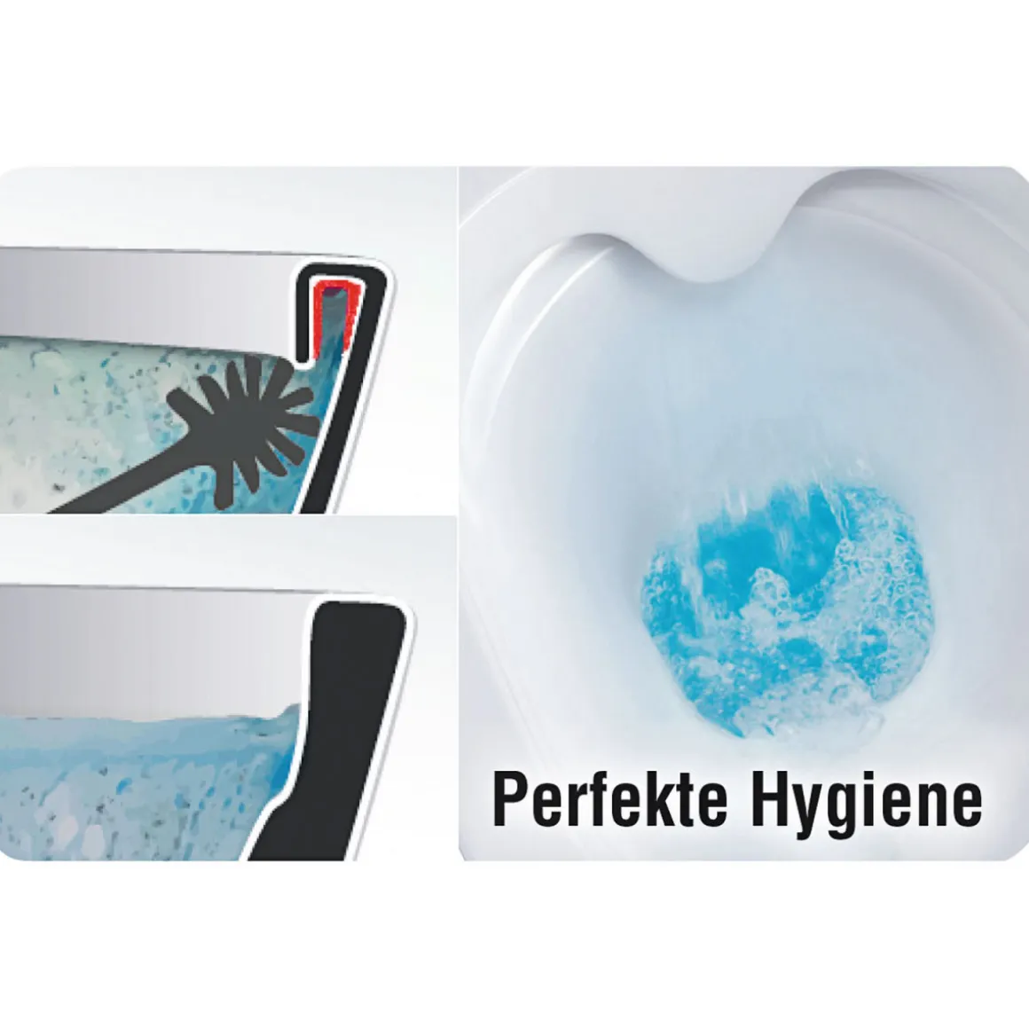 Wand-WC Rimini spülrandlos weiß