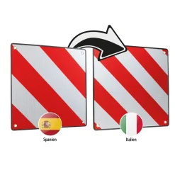 Warntafel 2 in1 fuer Spanien und Italien
