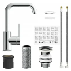 Waschtischarmatur Los Angeles, Farbe: Chrom, Cold-Start