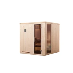 Weka Elementsauna Halmstad Größe 2 Sparset 7,5 kW BioS Massivholztuer