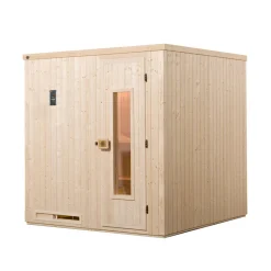 Weka Elementsauna Halmstad Größe 1 Sparset 7,5 kW Bio S Massivholztuer