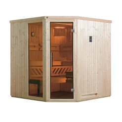 Weka Elementsauna Varberg Größe 3 Sparset 7,5 kW Bio S Massivholztuer