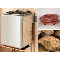 Weka Massivholz-Sauna Valida Größe 2 Sparset 7,5 kW Bio S