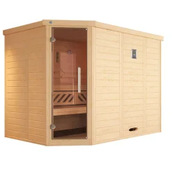 Weka Premium Massivholz-Elementsauna Kemi Größe 2 Sparset 7,5 kW Bio S