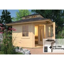 Weka Saunahaus Kurikka Sparset 7,5 kW Bio S natur