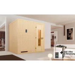 Weka Saunahaus Salo Größe 2 Sparset 7,5 kW OS anthrazit