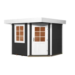 Weka Saunahaus Salo Größe 2 Sparset 7,5 kW Bio S grau