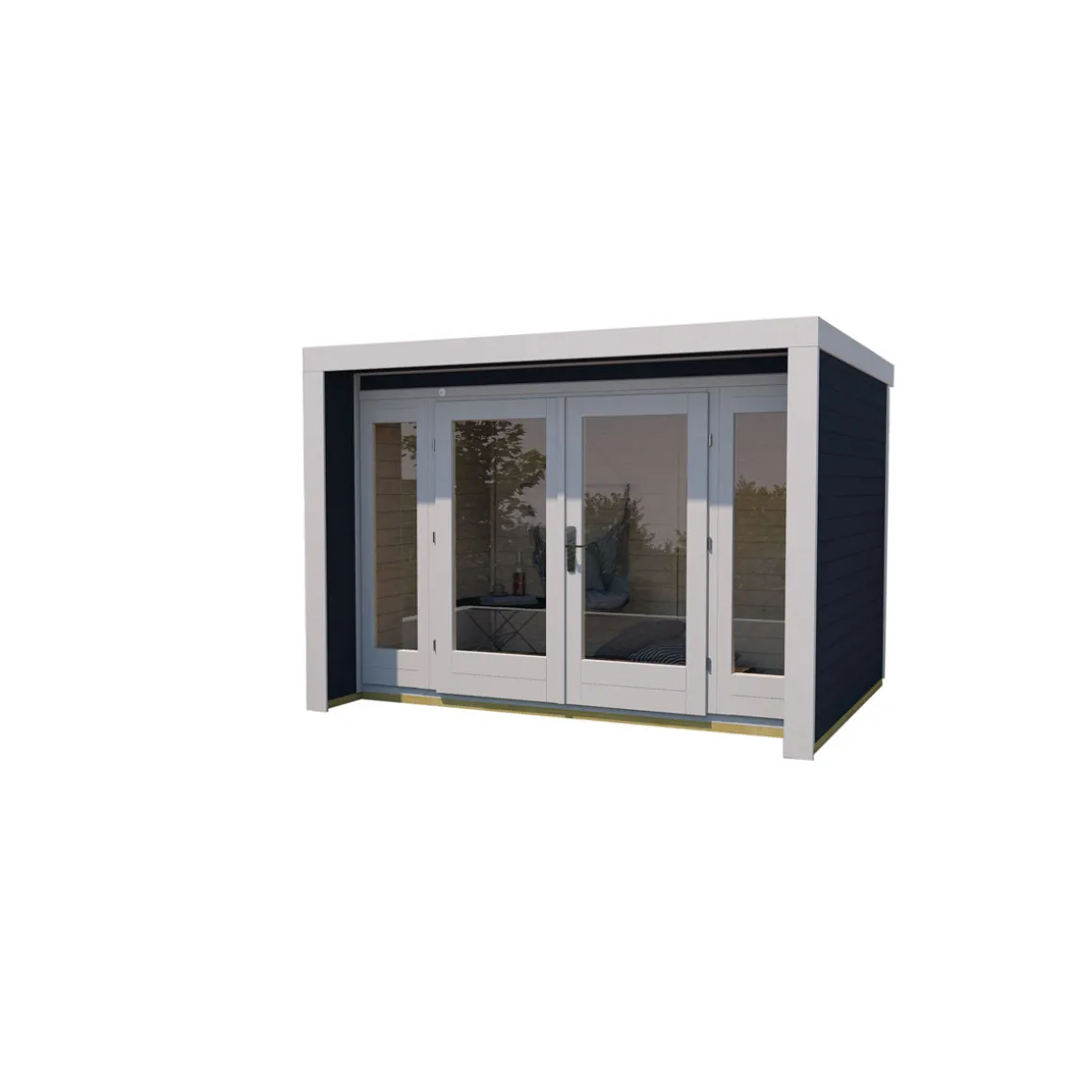 Weka Designhaus 263 Größe 2 300 x 235 cm schwarz