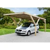Weka Einzelcarport Y-Form mit PVC-Dach 306 x 606 cm