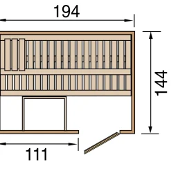 Weka Elementsauna „Halmstad 1“ HT