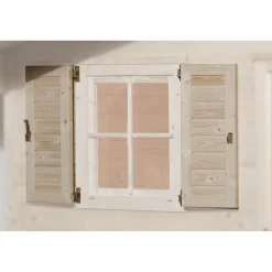Weka Fensterladen 2-seitig für Fenster 69 x 79 cm