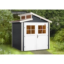Weka Gartenhaus 226 237 x 231 x 252 cm schwarz