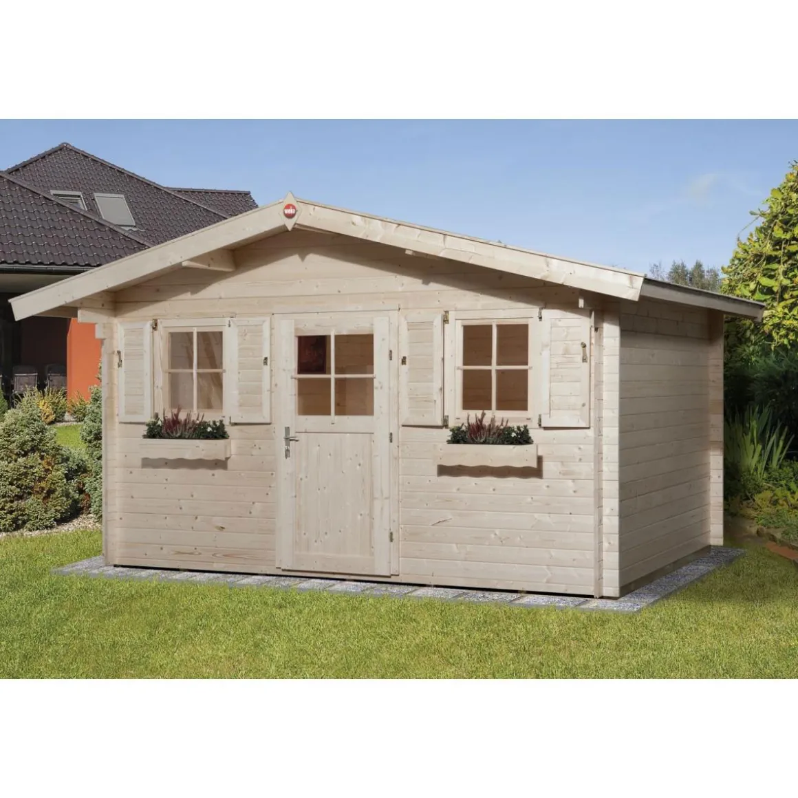 Weka Gartenhaus 110 Größe 1/2 460 x 450 x 262 cm