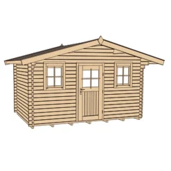 Weka Gartenhaus 135 Größe 1/2 380 x 380 x 262 cm