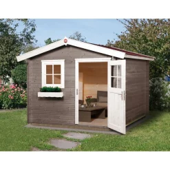 Weka Gartenhaus Premium 28 mm Flügetür 250 x 250 cm