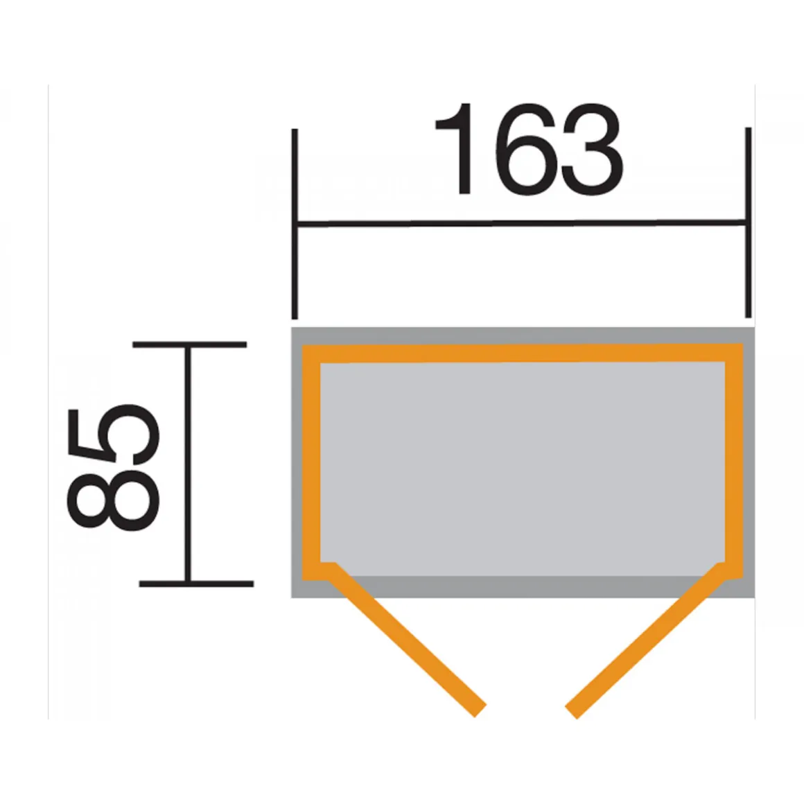 Weka Gartenschrank 2 mit Doppeltür 14 mm