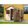 Weka Gartenschrank mit Schleppdach 224 x 87 cm und Sockermaß 224 x 87 cm