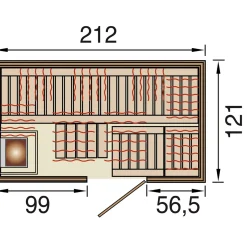 Weka Infrarotkabine „Uppsala Kombi“, Bio