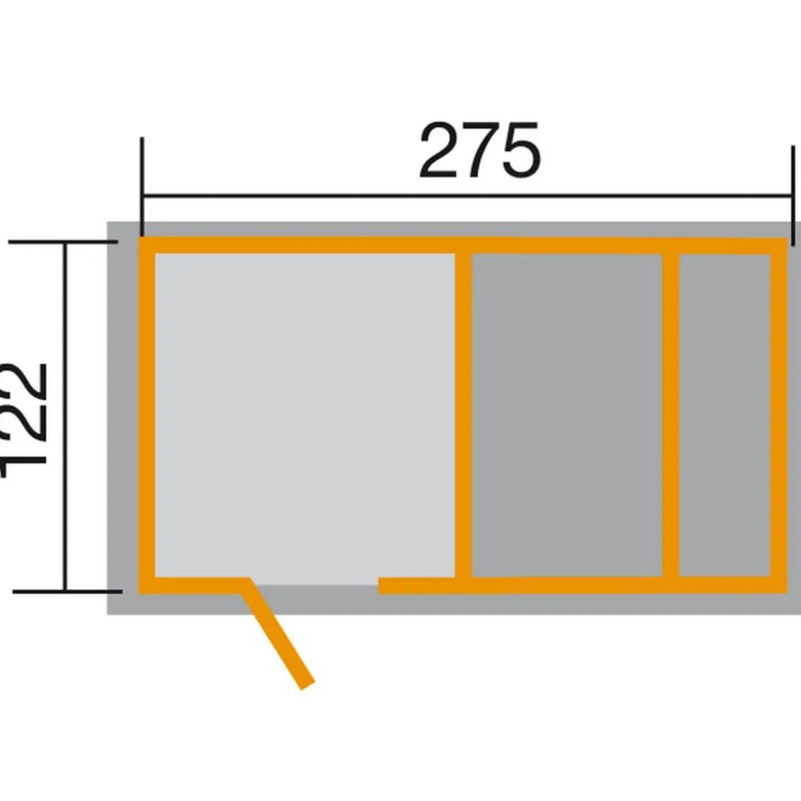 Weka Kinderspielplatz-Set Tabaluga 818 rot/weiss