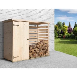 Weka Multifunktionsschrank Maxim mit Holzlagerplatz