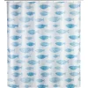 Wenko Anti-Schimmel Duschvorhang Aquamarin Textil Polyester 180 x 200 cm waschbar